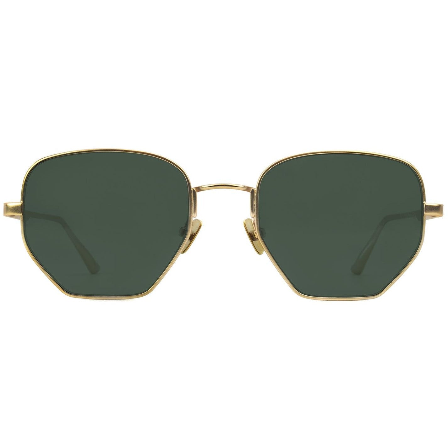 
                
                    Load image into Gallery viewer, Matte Gold with Polarized Lenses-look
                
            