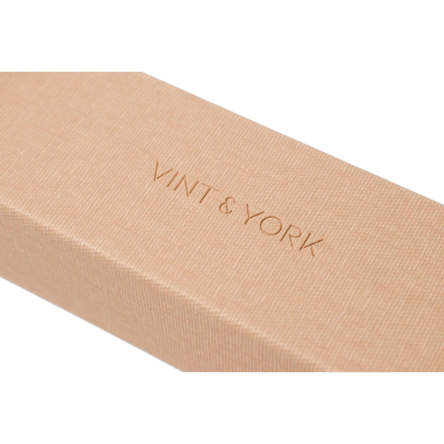 PREMIUM EYEWEAR CASE IN BEIGE from Vint & York